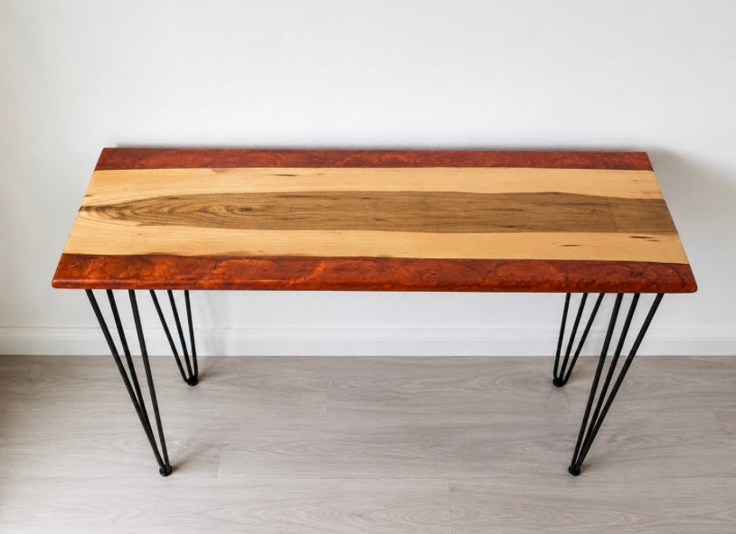Bronze Red Console Table