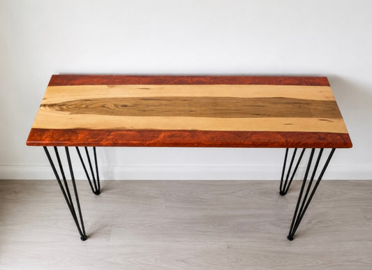 Bronze Red Console Table