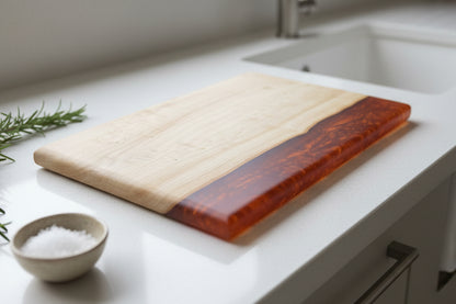 Small Bronze Red Resin Edge Chopping Board